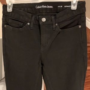 Calvin Klein Ultimate Skinny Black Jeans size 4 NWOT